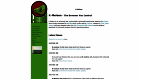 What Kmeleonbrowser.org website looked like in 2021 (3 years ago)