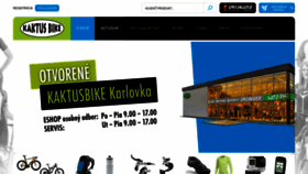 What Kaktusbike.sk website looked like in 2021 (3 years ago)