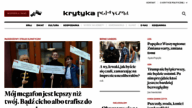 What Krytykapolityczna.pl website looked like in 2021 (3 years ago)
