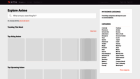 What Kitsu.io website looked like in 2021 (3 years ago)