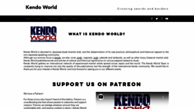 What Kendo-world.com website looked like in 2021 (3 years ago)