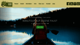 What Kanuking.de website looked like in 2021 (3 years ago)