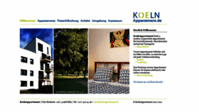 What Koelnappartement.de website looked like in 2021 (3 years ago)