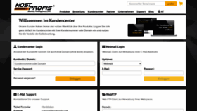 What Kunden.hostprofis.com website looked like in 2021 (3 years ago)