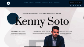 What Kennysoto.com website looked like in 2021 (3 years ago)