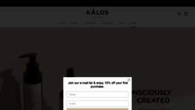 What Kalosskin.com website looked like in 2021 (3 years ago)