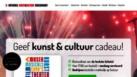 What Kunstcultuurcadeaukaart.nl website looked like in 2021 (3 years ago)