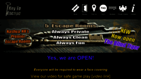 What Keytoescape.com website looked like in 2021 (3 years ago)