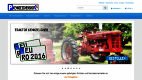What Kennzeichenshop24.de website looked like in 2021 (3 years ago)