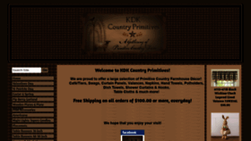 What Kdkcountryprimitives.com website looked like in 2021 (3 years ago)
