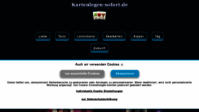 What Kartenlegen-sofort.de website looked like in 2021 (3 years ago)