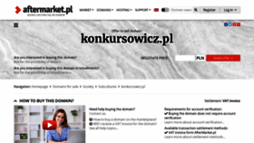 What Konkursowicz.pl website looked like in 2021 (4 years ago)