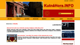 What Kutnohorsko.cz website looked like in 2021 (3 years ago)