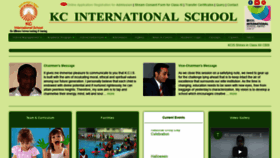 What Kcinternationalschool.org website looked like in 2021 (3 years ago)