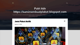 What Kamimembuatplakat.blogspot.com website looked like in 2021 (3 years ago)