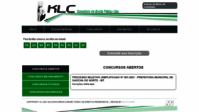 What Klcconcursos.com.br website looked like in 2021 (3 years ago)