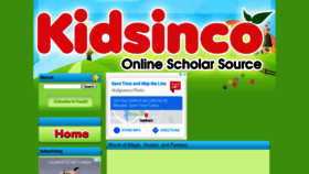 What Kidsinco.com website looked like in 2021 (3 years ago)