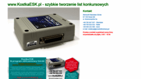 What Kostkaesk.pl website looked like in 2021 (3 years ago)
