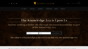 What Knowledgism.com website looked like in 2021 (3 years ago)
