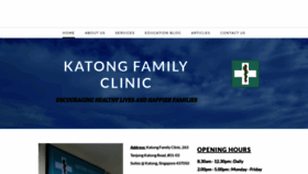 What Katongfamilyclinic.com website looked like in 2021 (3 years ago)