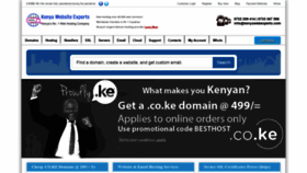 What Kenyawebexperts.com website looked like in 2021 (3 years ago)