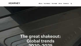 What Kearney.com website looked like in 2021 (4 years ago)