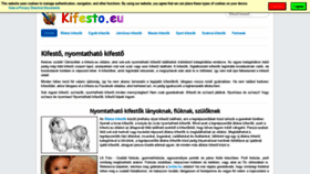 What Kifesto.eu website looked like in 2021 (3 years ago)