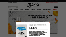 What Kiehls.es website looked like in 2021 (3 years ago)