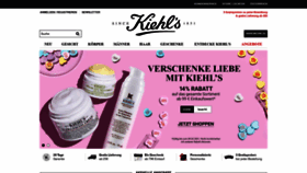 What Kiehls.at website looked like in 2021 (3 years ago)