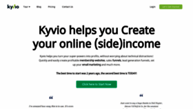 What Kyvio.com website looked like in 2021 (3 years ago)