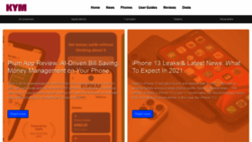 What Knowyourmobile.com website looked like in 2021 (3 years ago)