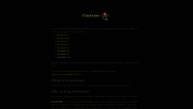 What Kissanime.help website looked like in 2021 (3 years ago)