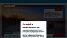 What Kurzurlaub.de website looked like in 2021 (3 years ago)