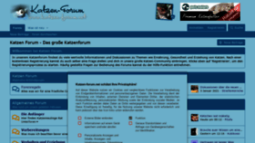 What Katzen-forum.net website looked like in 2021 (3 years ago)