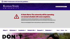 What K-state.edu website looked like in 2021 (3 years ago)
