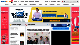 What Kaskus.co.id website looked like in 2021 (4 years ago)