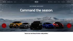 What Kia.com website looked like in 2021 (3 years ago)