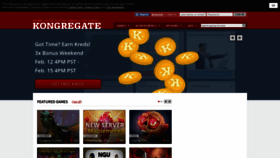 What Kongregate.com website looked like in 2021 (3 years ago)