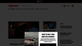 What Kotaku.com.au website looked like in 2021 (3 years ago)