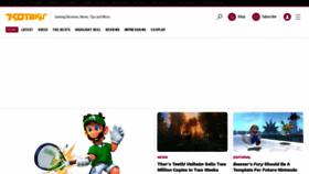 What Kotaku.com website looked like in 2021 (3 years ago)