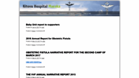 What Kitovu-hospital.org website looked like in 2021 (3 years ago)
