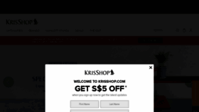 What Krisshop.com website looked like in 2021 (3 years ago)
