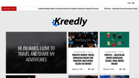 What Kreedly.com website looked like in 2021 (3 years ago)
