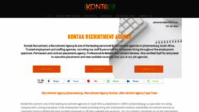 What Kontak.co.za website looked like in 2021 (3 years ago)