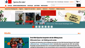What Klett-sprachen.de website looked like in 2021 (3 years ago)