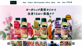 What Kneipp.jp website looked like in 2021 (4 years ago)