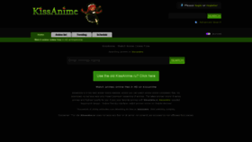 What Kissanime.io website looked like in 2021 (3 years ago)