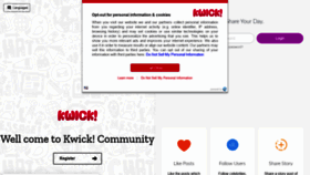 What Kwick.de website looked like in 2021 (3 years ago)