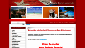 What Kuba-erlebnisreisen.de website looked like in 2021 (4 years ago)