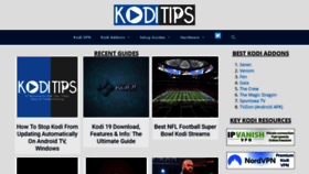 What Koditips.com website looked like in 2021 (3 years ago)